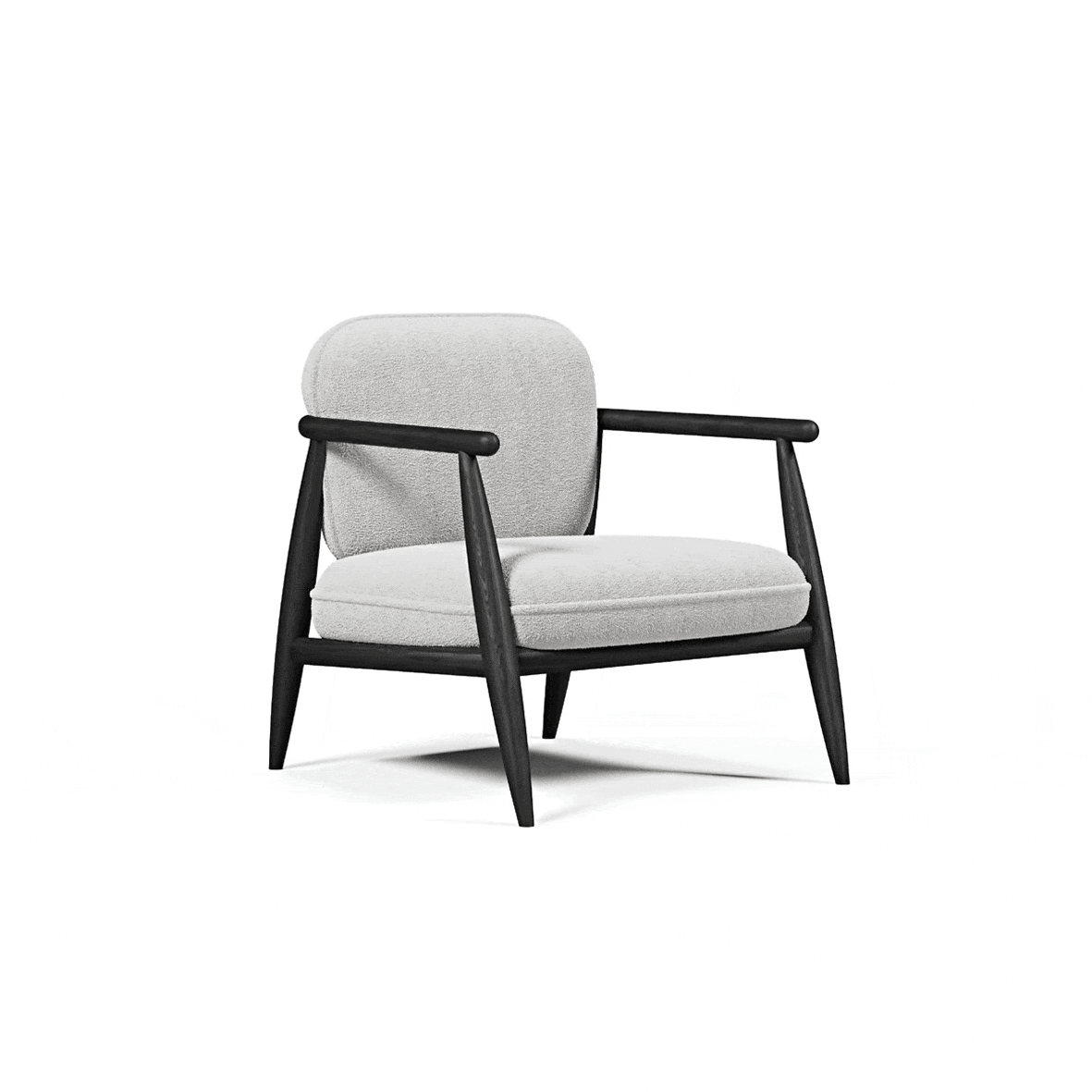 Senna Siyah Berjer Ahşap