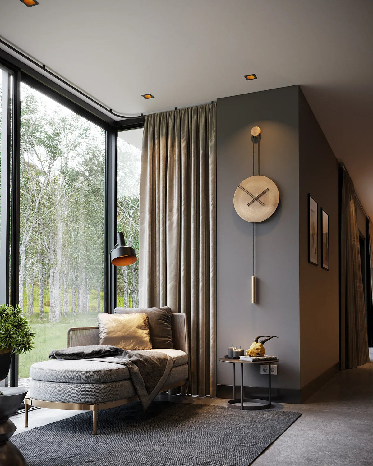 Serenity salon duvar saati