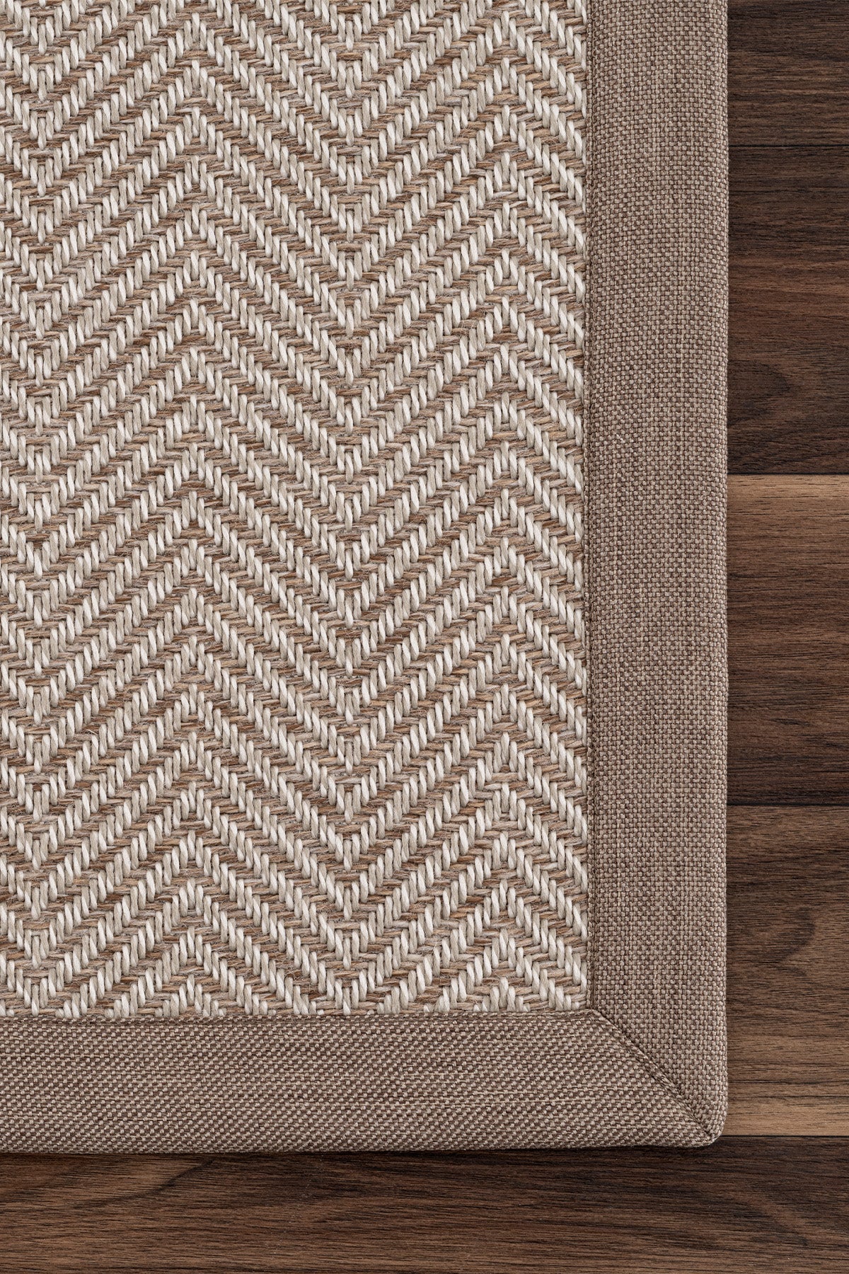 Sisalo Krem Natural Bordür Vizon Halı B3421C