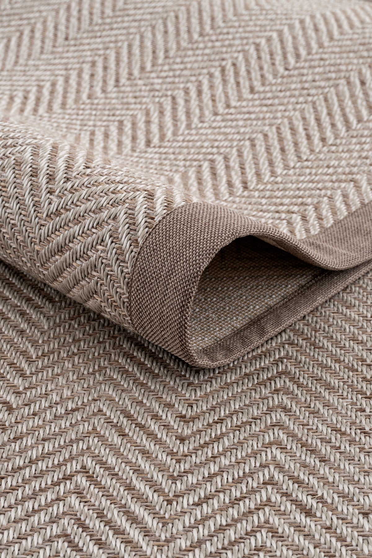 Sisalo Krem Natural Bordür Vizon Halı B3421C