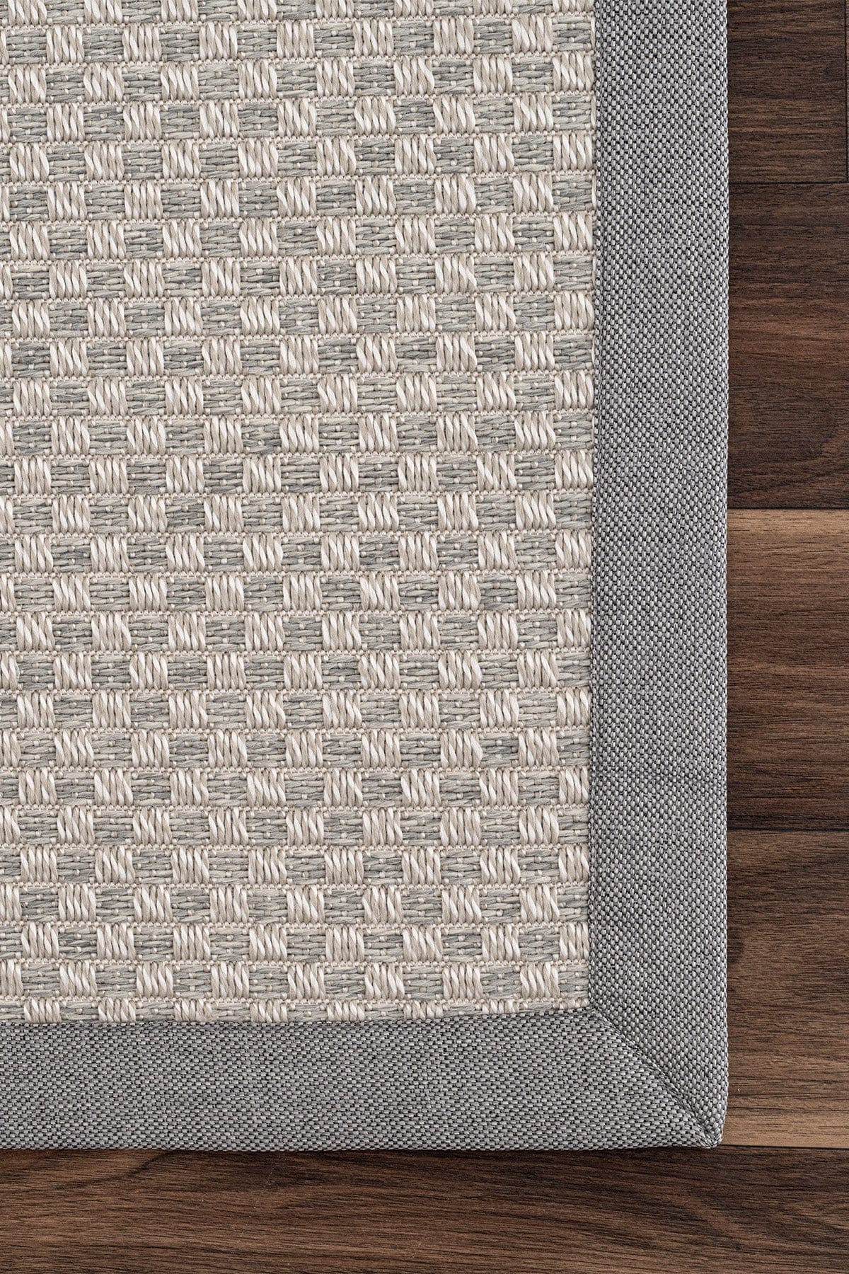 Sisalo Border Cream Grey Sisal Rug Grey Border B3416B