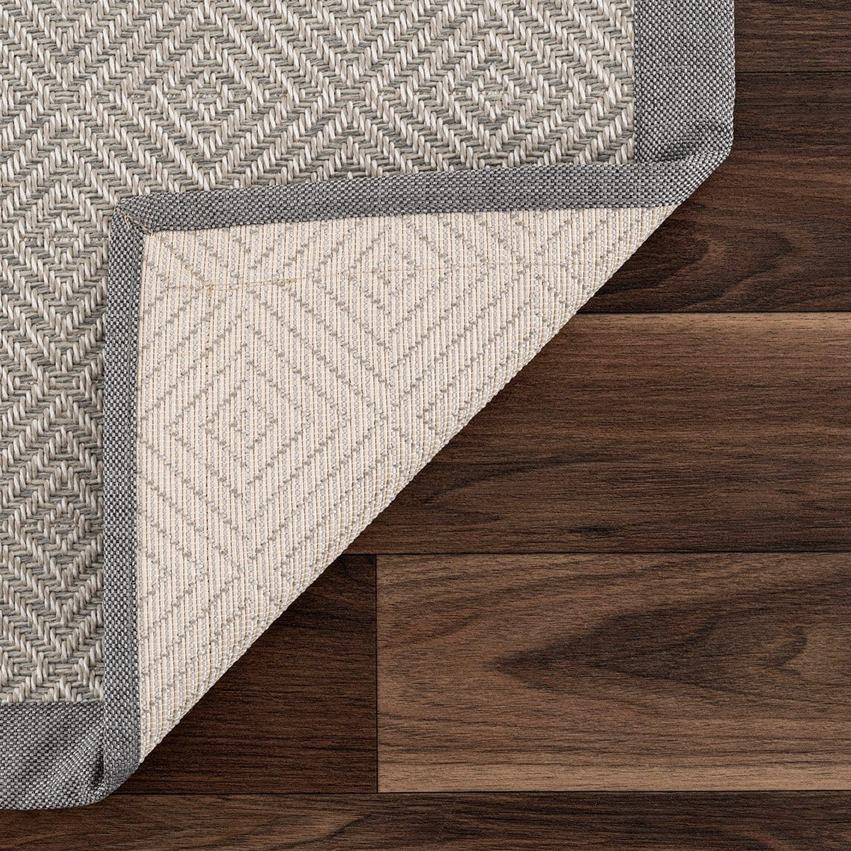 Sisalo Border Cream Grey Sisal Rug Grey Border B3419B