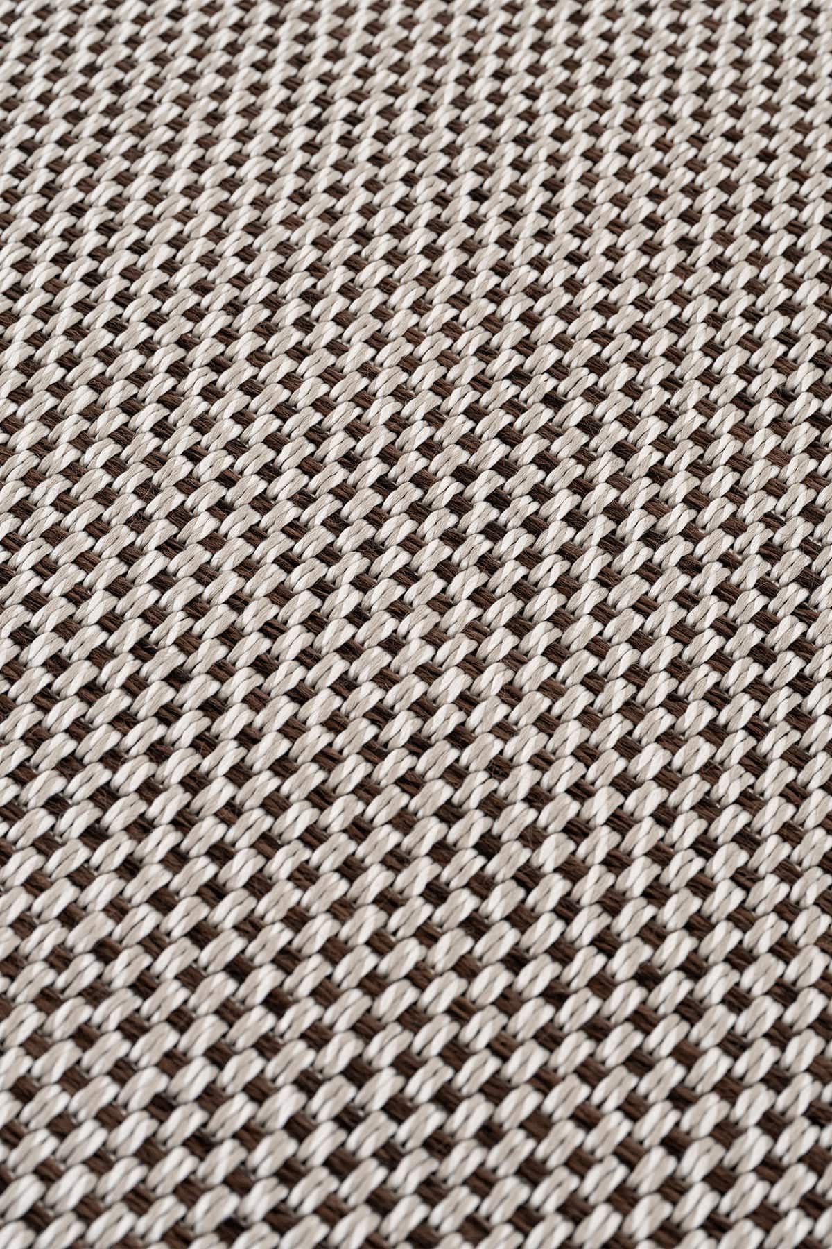 Sisalo Bordure Krem Kahve Sisal Halı Kahve Bordür B3417D