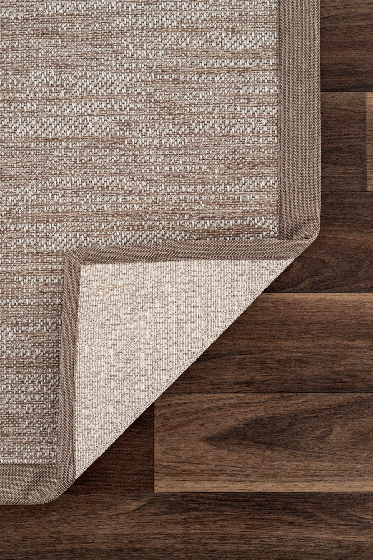 Sisalo Bordure Krem Natural Bordürlü Dış Mekan Balkon Teras Bahçe Halısı B3418C