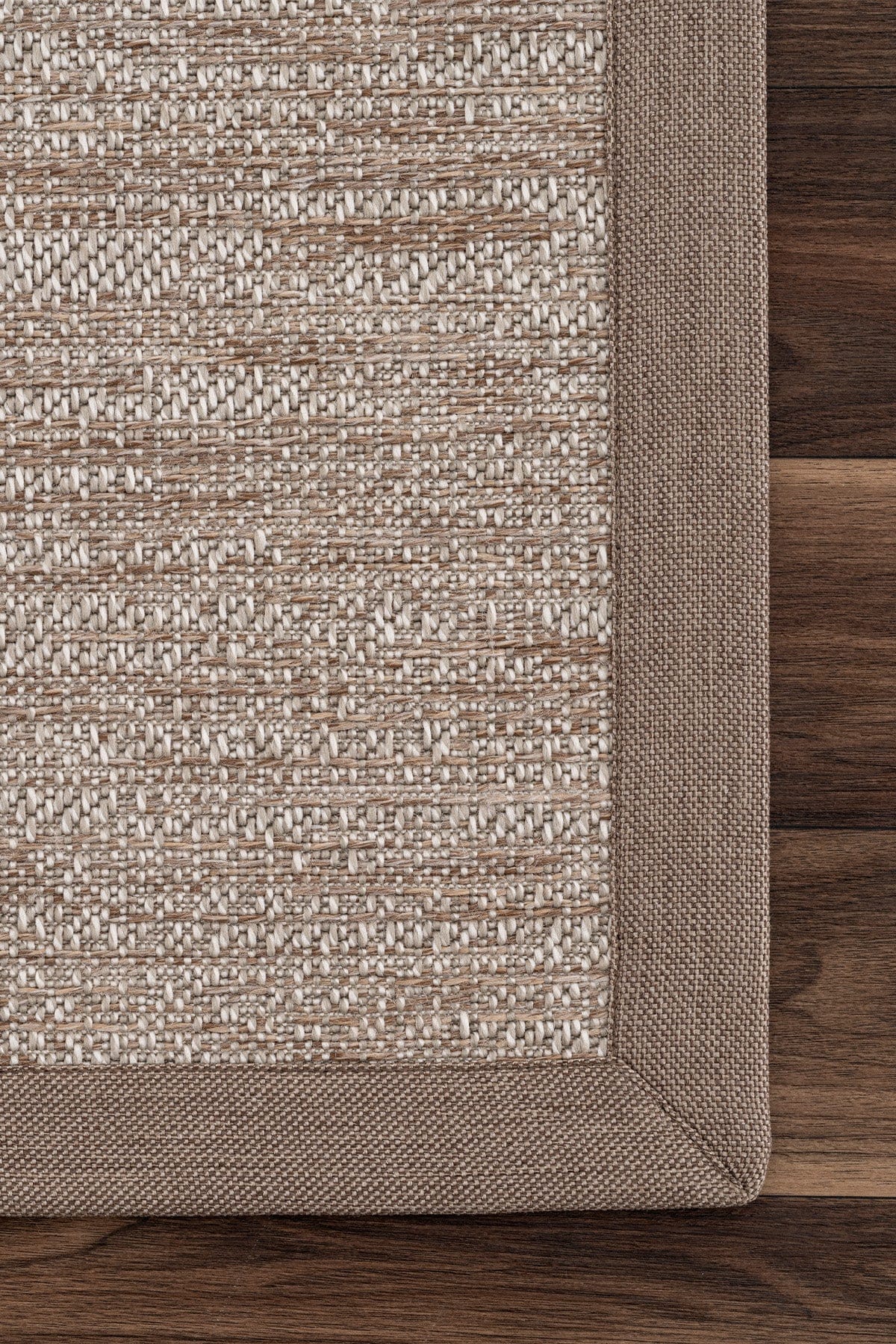 Sisalo Bordure Krem Natural Bordürlü Dış Mekan Balkon Teras Bahçe Halısı B3418C