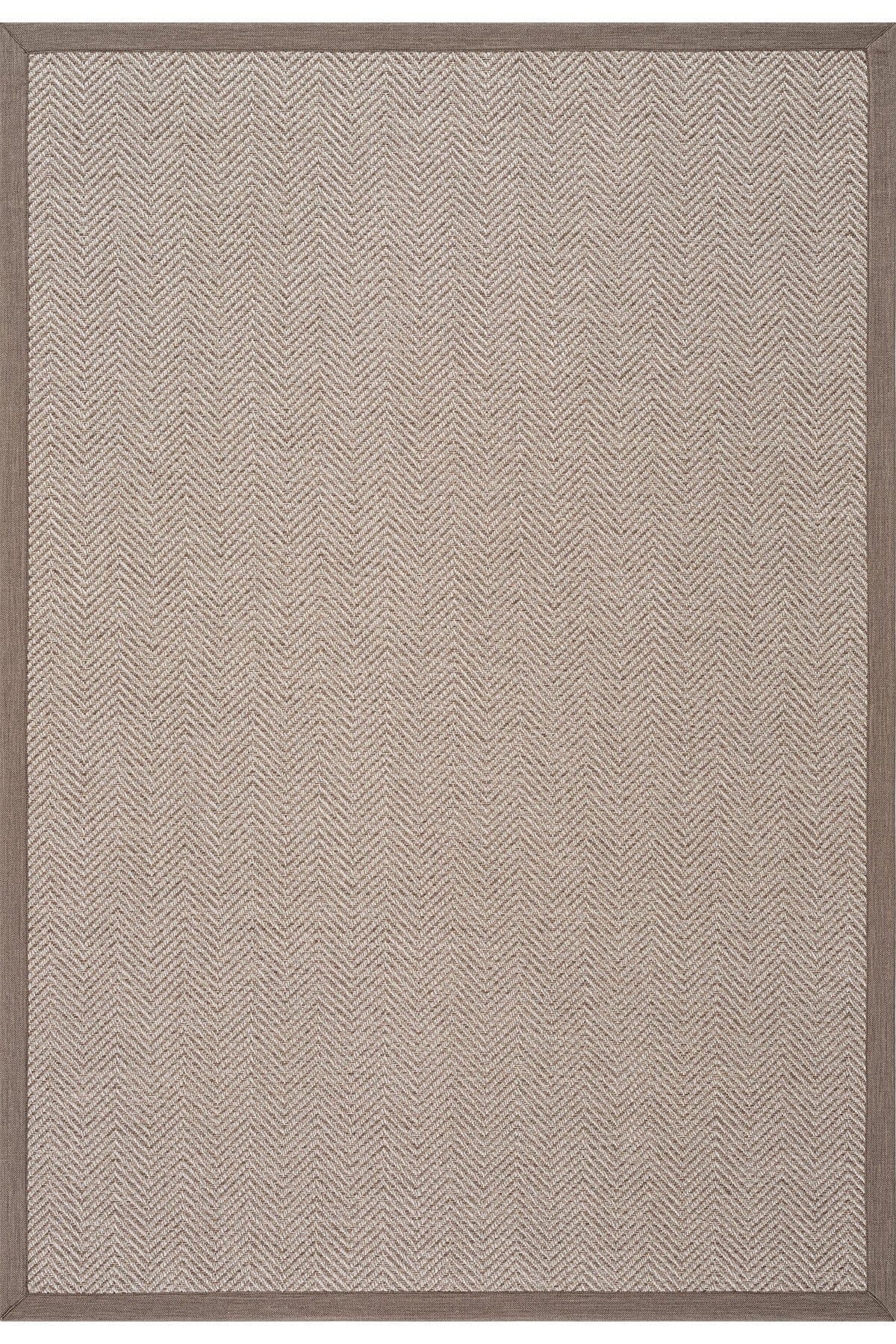 Sisalo Border Cream Natural Sisal Rug Mink Border B3421C