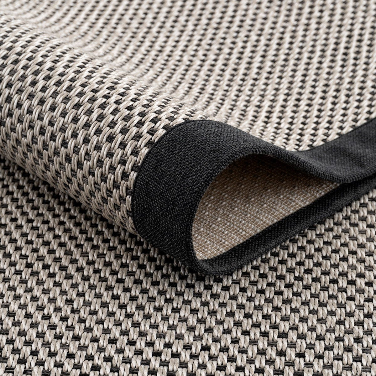 Sisalo Border Cream Black Sisal Rug Black Border B3417E