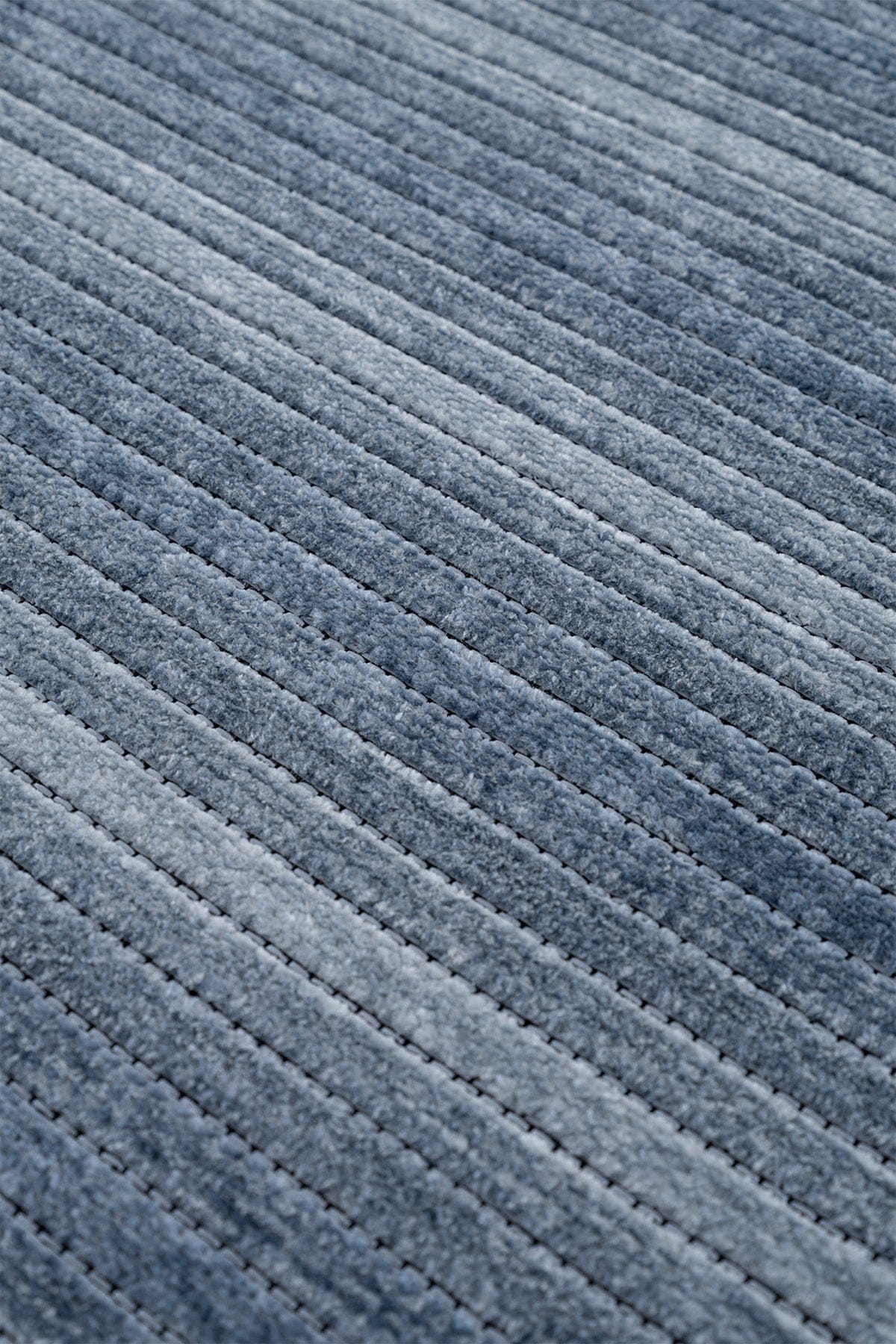 Stripe Mavi Kilim Kaymaz Taban Yolluk 33013Y