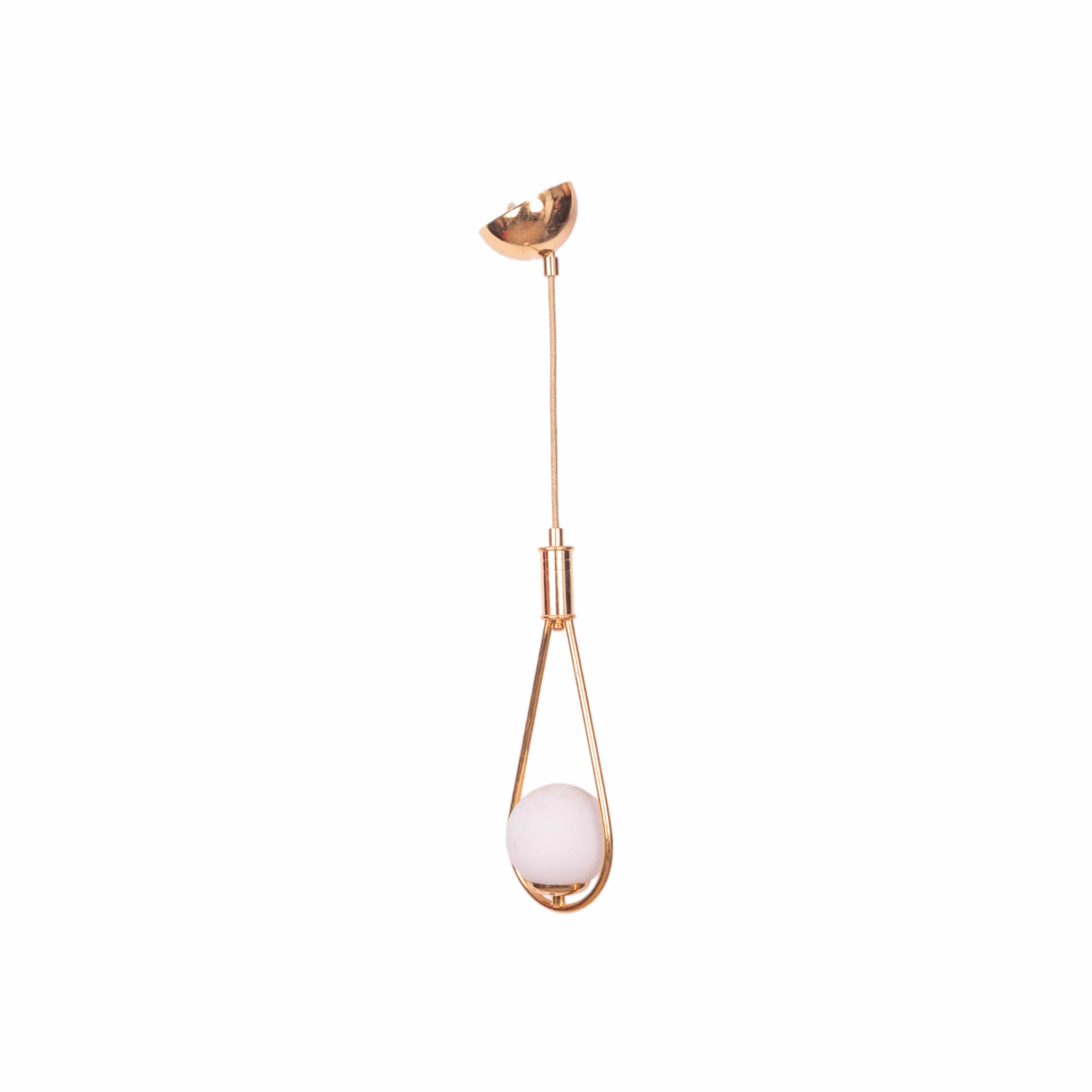 Single Gold Ball Chandelier 11342