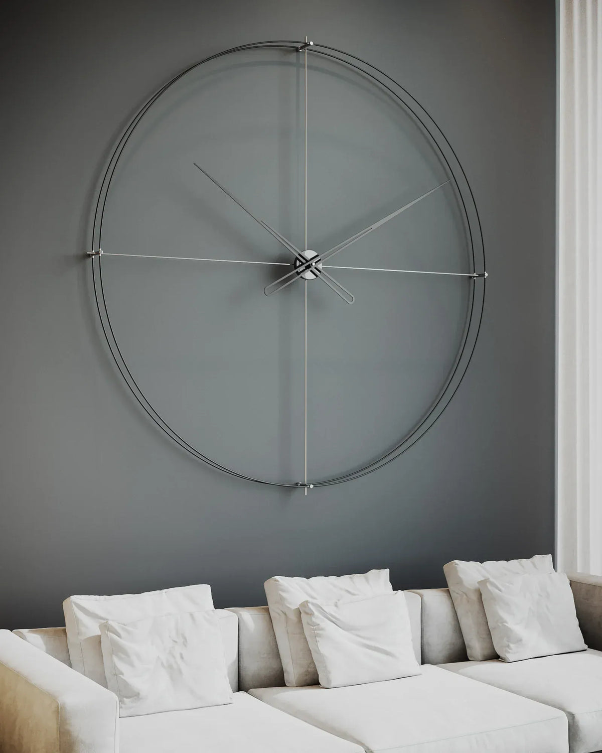 timeless large dev duvar saati