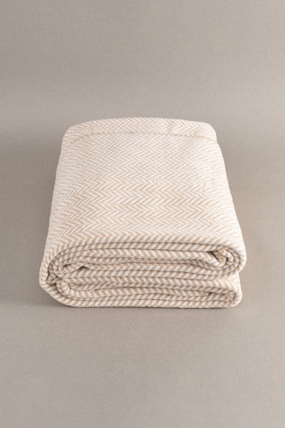 Twin Blanket Soft Cotton Single Blanket Coffee Cream 150 x 200 5016A